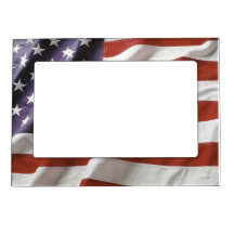 Amerikanska flaggan - beställnings- magnetisk