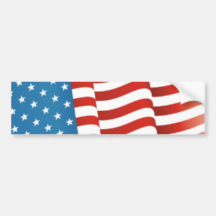 Amerikanska flaggan bildekal