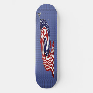 Amerikanska flaggan fastar flödesskateboarden skateboard bräda 19,5 cm