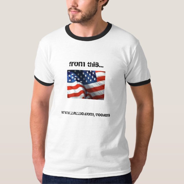Amerikanska flaggan från detta… t-shirt (Framsida)