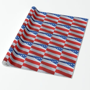 Amerikanska flaggan gåvaomslag presentpapper