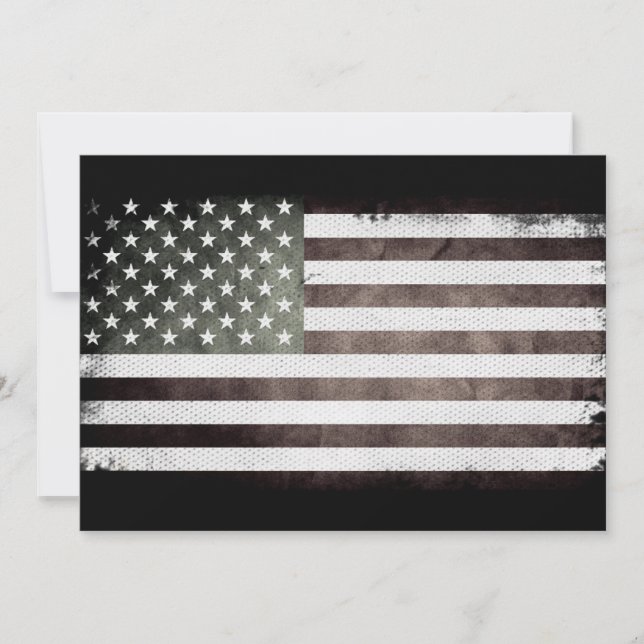 Amerikanska flaggan inbjudningar (Framsida)