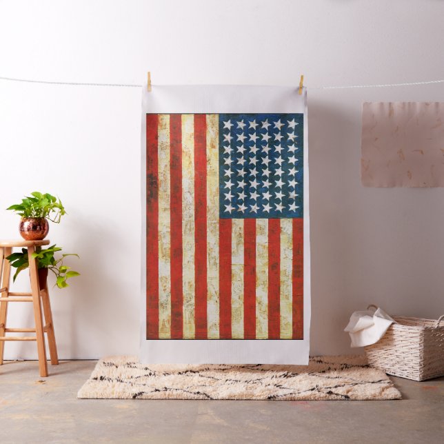 Amerikanska flaggan - Jasper Johns Tyg (In Situ)