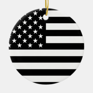 Amerikanska flaggan julgransprydnad keramik