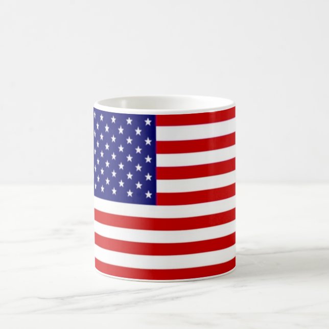 Amerikanska flaggan kaffemugg (Center)