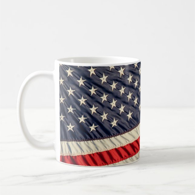 Amerikanska flaggan kaffemugg (Vänster)