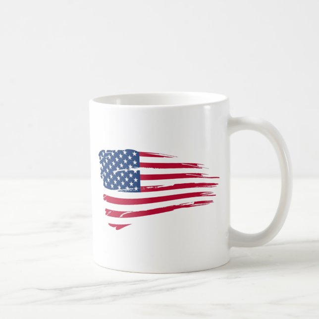 Amerikanska flaggan kaffemugg (Höger)
