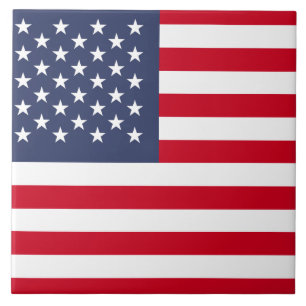 Amerikanska flaggan kakelplatta