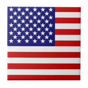 Amerikanska flaggan kakelplatta