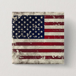 Amerikanska flaggan knapp
