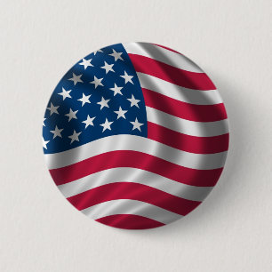 Amerikanska flaggan knäppas emblem knäppas knapp