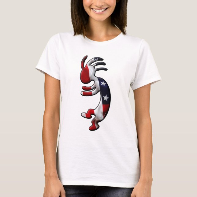 Amerikanska flaggan Kokopelli Tee (Framsida)