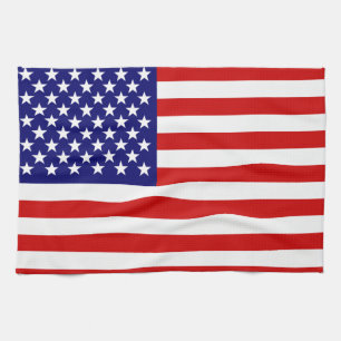 Amerikanska flaggan kökshandduk