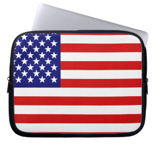 Amerikanska flaggan laptop sleeve