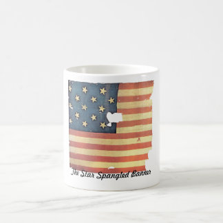 Amerikanska flaggan med 15 stjärnor - stjärnan kaffemugg