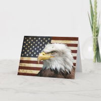 Amerikanska flaggan med örnen