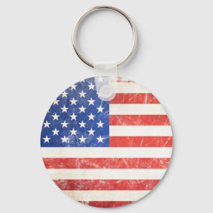 Amerikanska flaggan nyckelring