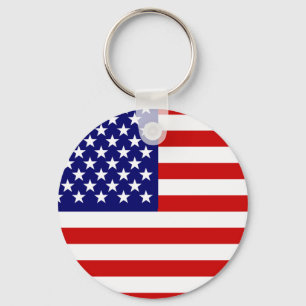 Amerikanska flaggan nyckelring