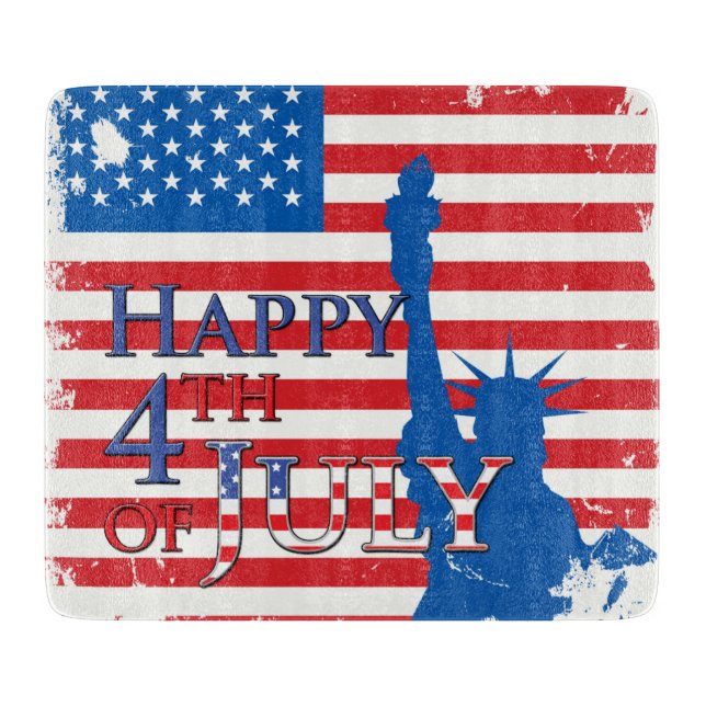 Amerikanska flaggan och frihetsgudinnan (Framsidan)