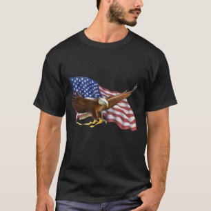 Amerikanska flaggan och örn tröja