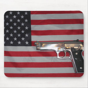 Amerikanska flaggan och vapen Mousepad Musmatta