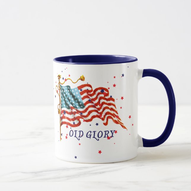 Amerikanska flaggan old glory mugg (Höger)