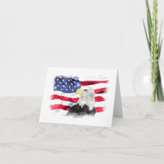 AMERIKANSKA FLAGGAN & ÖRN KORT