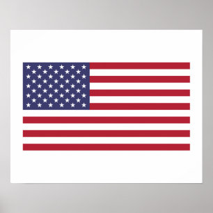 Amerikanska flaggan poster