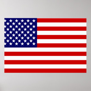 Amerikanska flaggan poster