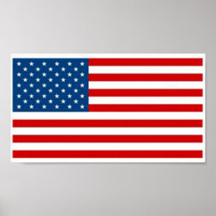 Amerikanska flaggan poster