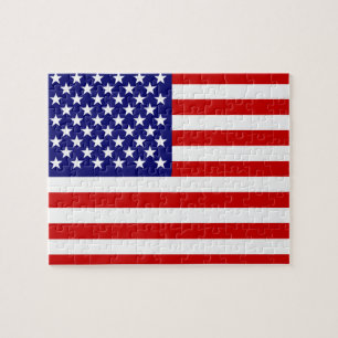 Amerikanska flaggan pussel