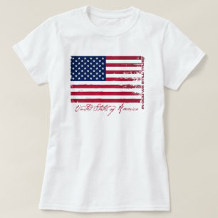Amerikanska flaggan t-shirt