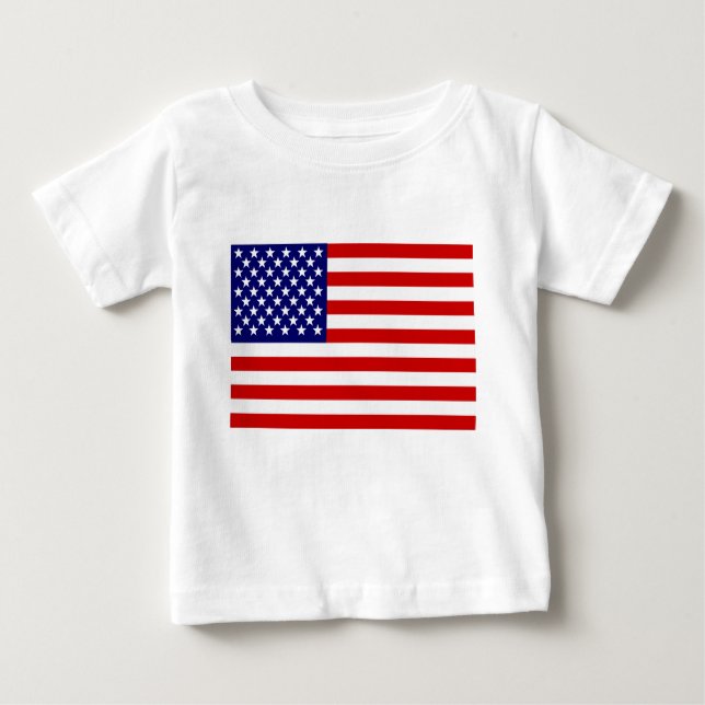 Amerikanska flaggan t-shirt (Framsida)