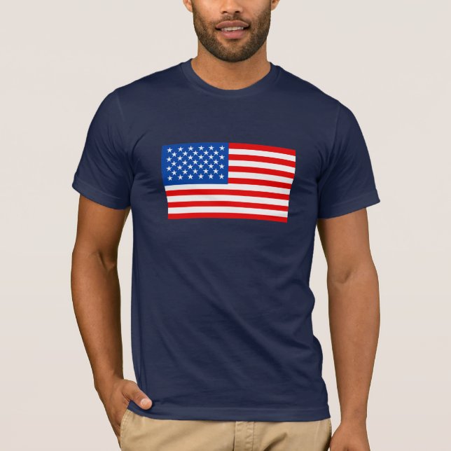 Amerikanska flaggan t-shirt (Framsida)