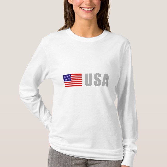 Amerikanska flaggan t shirt (Framsida)