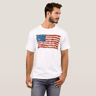 Amerikanska flaggan t-shirt