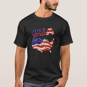 amerikanska flaggan t shirt