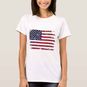 Amerikanska flaggan t-shirt
