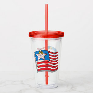 Amerikanska flaggan take away mugg