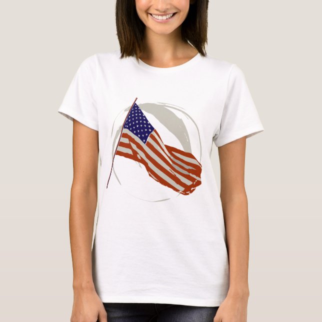 amerikanska flaggan tee (Framsida)