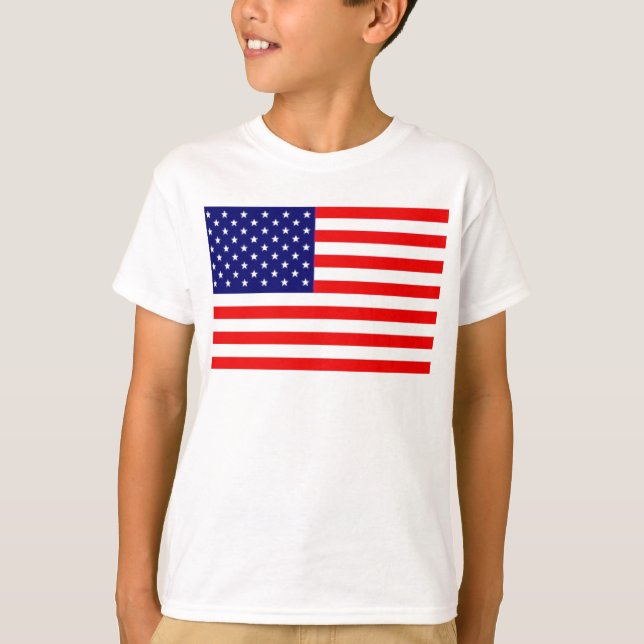 Amerikanska flaggan tee shirt (Framsida)