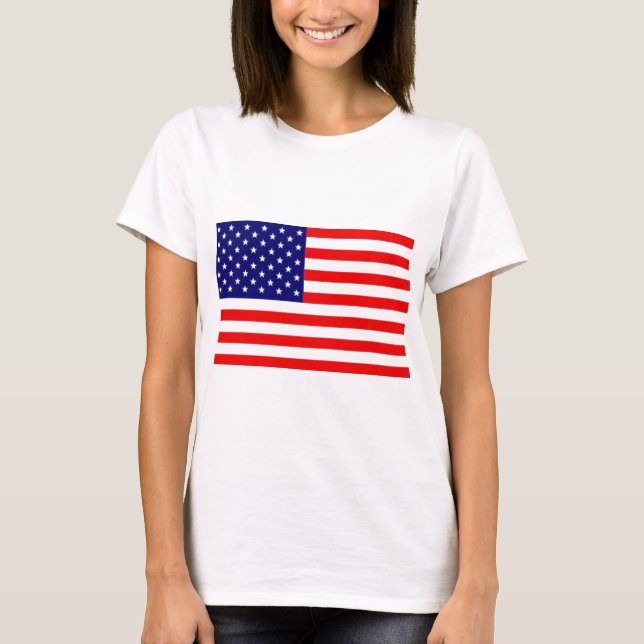 Amerikanska flaggan tee shirt (Framsida)