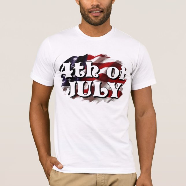 Amerikanska flaggan tee shirt (Framsida)