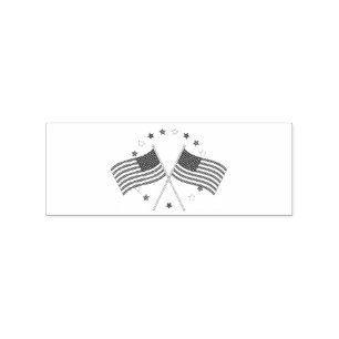 Amerikanska flaggan Thunder_Cove som är patriotis Stämpel