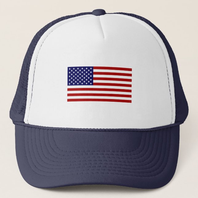 Amerikanska flaggan truckerkeps (Framsida)