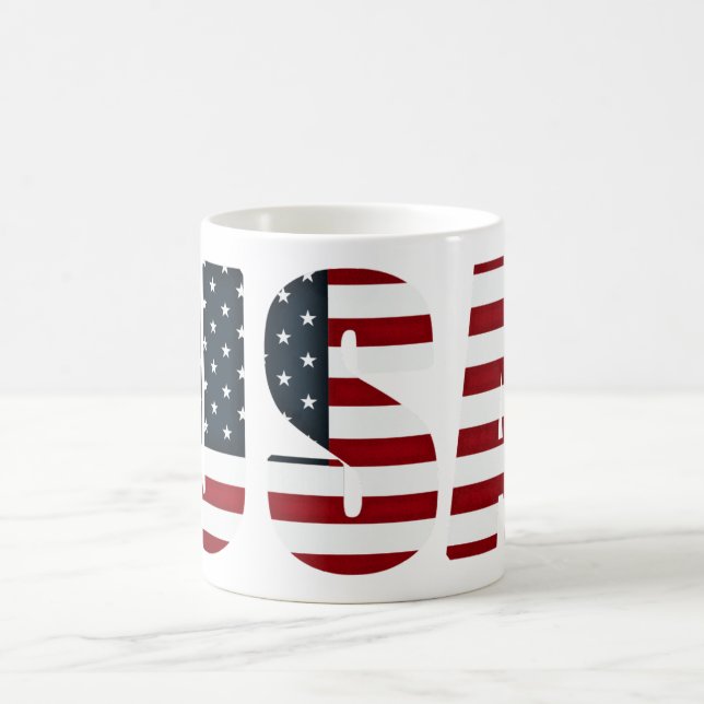 amerikanska flaggan - USA Kaffemugg (Center)