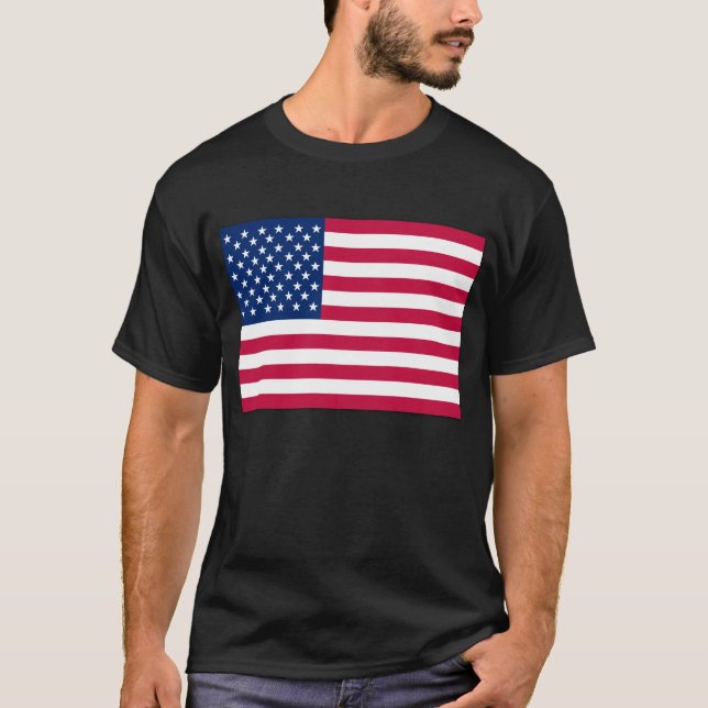 Amerikanska flaggan USA Tee (Framsida)