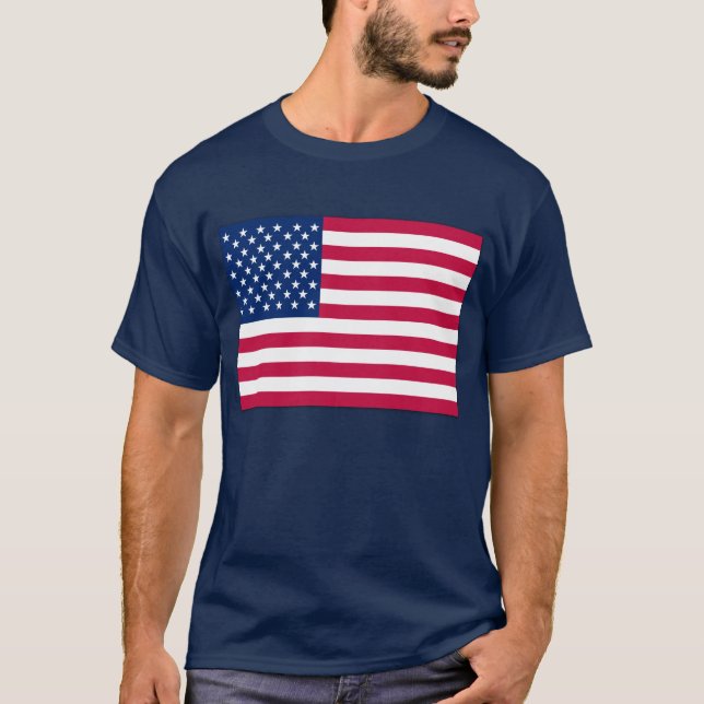 Amerikanska flaggan USA Tee (Framsida)
