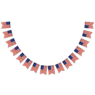 Amerikanska flaggan vimplar