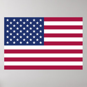 Amerikanska flagganaffisch poster
